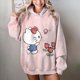 thumbnail image 1 of Sudadera con capucha con estampado de Hello Kitty para mujer, estilo Harajuku, estética, unisex, estilo vintage, informal, para otoño, 1 of 1