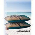 thumbnail image 4 of Pack of 2 Outdoor Pillow Covers, Hello Summer Palm Tree Coconut Tree Blue Sky Waterproof Square Throw Pillowcase Cushion Decorative Pillow Covers for Couch Patio Tent, 20x12 in, 4 of 6