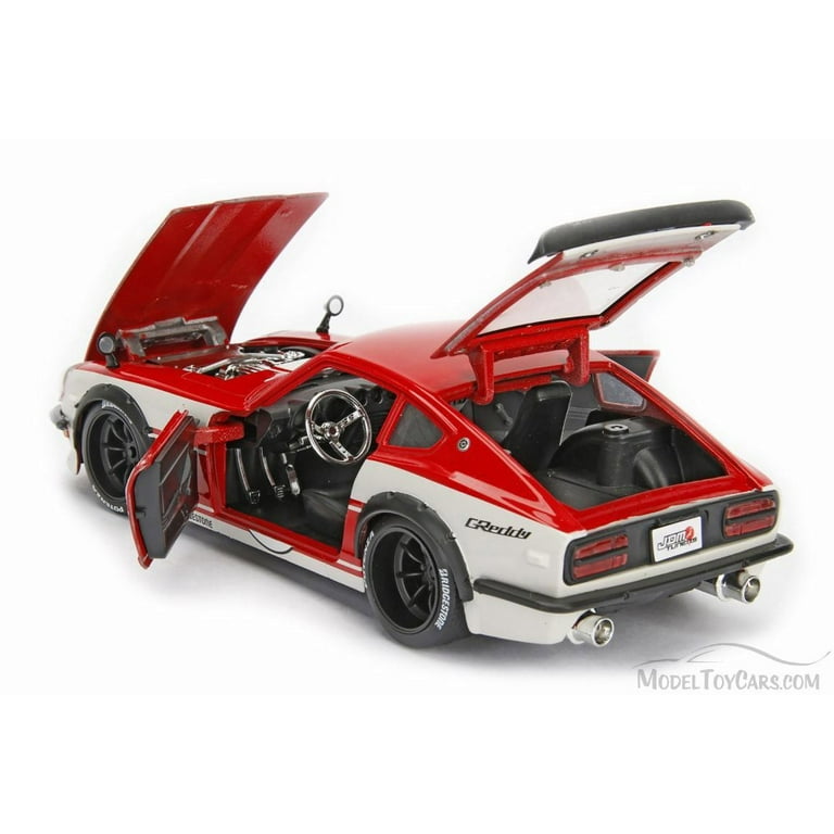 1972 Datsun 240Z Hard Top, Red w/ White - Jada 99102DP1 - 1