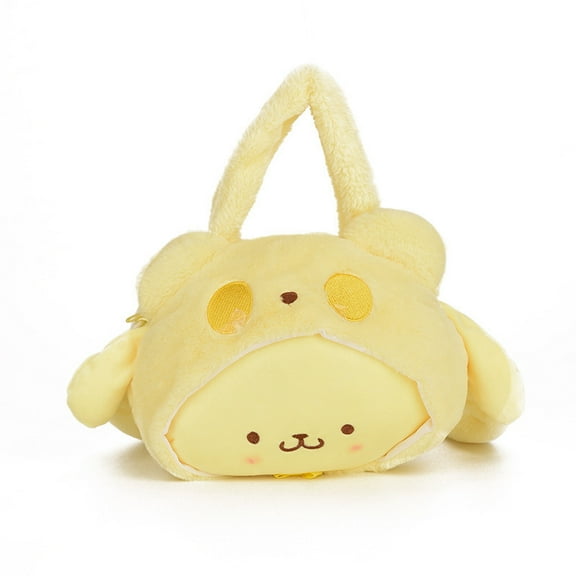 Womens Cute Tote Bag Anime Plush Shoulder Bag Winter Fuzzy Tote Soft Furry Crossbody Handbag Plush Bags