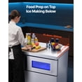 thumbnail image 3 of VEVOR Commercial Ice Maker Machine, 265 lbs/24H Stainless Steel Ice Machine with Worktop, 66 lbs Storage & 126 Cubes/Cycle, 3 of 9