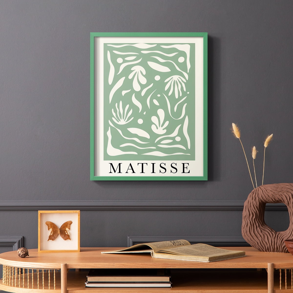 Matisse CLXXXIV Framed Print in Green Solid Wood 11 x 14 Framed Print