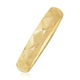 thumbnail image 1 of Bracelet Rigide en Or Jaune 10k à Motif de Diamants à Double Texture 8 Po, 1 of 2