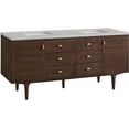 thumbnail image 2 of James Martin Vanities 670-V72-Fejp Amberly 72" Wall Mounted Or Free Standing Double Basin, 2 of 7