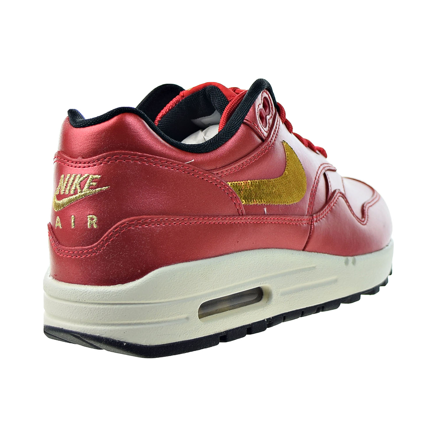 Nike Air Max 1 Women's Shoes University Red-Metallic Gold ct1149-600 - image 3 of 6
