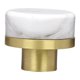 thumbnail image 2 of Tirador de cajón de mármol y latón, herraje para muebles, pomo elegante de 3,05 cm Blanco, 2 of 9