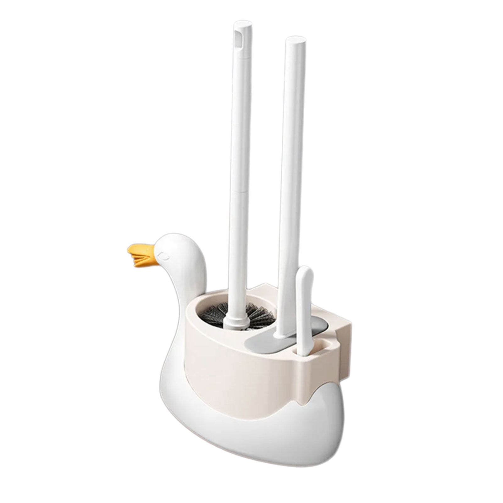 Creative Bathroom Toilet Cleaning Brush with Wall Mountable Base Space Saving Toilet Bowl Brush Cleaner Easy to Use