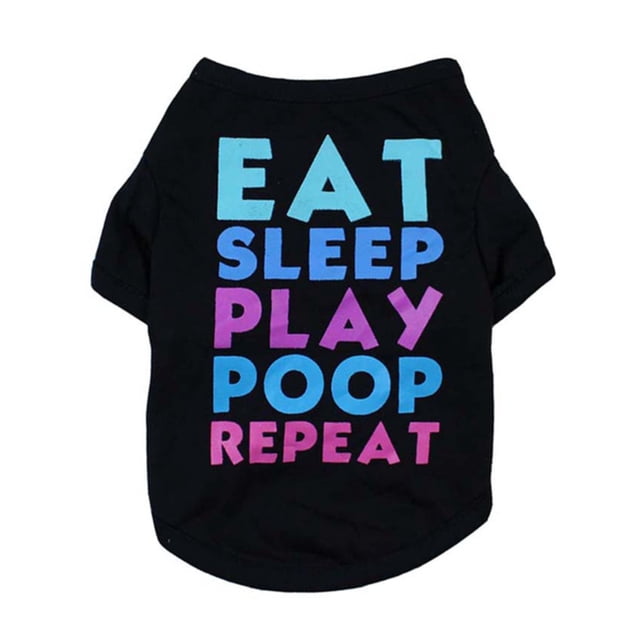 Methold Camiseta para mascotas Chaleco de animal pequeño Impresión de letras Traje de mascota transpirable Ropa para mascotas SG Methold PT000353-04