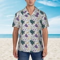 thumbnail image 4 of Goofa Turtle Hawaiian Shirt for Men, Unisex Summer Beach Casual Short Sleeve Button Down Shirts,Aloha Tropical Floral print shirt-Small, 4 of 9
