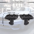 thumbnail image 3 of 2 Pcs Front Left Right Headlight Washer Nozzle Sprayer Jet Fit for BMW 525i 2001-2003 Black, 3 of 7