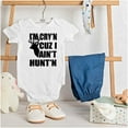 thumbnail image 3 of Crying Because Not Hunting Hunter Romper Boys or Girls Infant Baby Brisco Brands 6M, 3 of 7