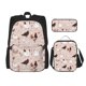 thumbnail image 1 of Easygdp Funny Chicken Mochila para Niños y Niñas con Set de Caja de Almuerzo y Estuche para Lápices 3 en 1, Mochila Escolar Estampada para Adolescentes, 1 of 7