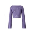 thumbnail image 4 of Women Fall Winter Crochet Knit Mesh Sweater Off Shoulder Long Sleeve Pullover Crop Tops Ribbed Blouse Tops, 4 of 8