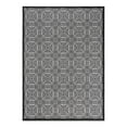 thumbnail image 2 of World Rug Gallery Transitional Floral Circles Textured Flat Weave Indoor/Outdoor Area Rug - BLACK 7'10"X10', 2 of 9