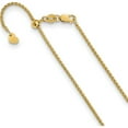thumbnail image 1 of 14K Yellow Gold Jbsp's Adjustable 1.4mm Wheat Chain (22 X 1.4) Made In Italy 3186-22, 1 of 5