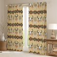 thumbnail image 2 of Feelyou Tribal Sheep Skeleton Black Out Curtains, Wheat Bohemian Aztec Curtains Pack of 2 (42x63 Each), Vintage Dream Catcher Bedroom Curtains, Curtains and Drapes Decor, 2 of 6