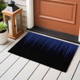 thumbnail image 3 of Rectangle Rug 2x3ft Area Rug,Navy Blue Black Striped Line Area Rugs for Living Room Bedroom,Abstract Gradient Style Floor Mat Non-Slip Non-Shedding Carpet Indoor Accent Rugs, 3 of 9