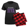 thumbnail image 5 of CafePress - Mahjong DIVA Women's Dark Pajamas - Women's Short Sleeve Print T-Shirt and Pants Dark Cotton Pajama Set, 5 of 7