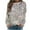 Gray, variant on Lovskoo 2024 Long Sleeve Shirts for Women Trendy Christmas Print Round-Neck Pullover Tops Comfortable Blouse Sweatshirt Gray