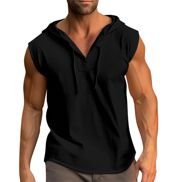 Men's Short Sleeved Men's Tankn Casual Color Matching Tank Top S