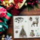 thumbnail image 3 of Sellos transparentes de silicona con diseño de Feliz Navidad: copo de nieve, árbol de Navidad, muñeco de nieve, alce y ciervo., 3 of 9