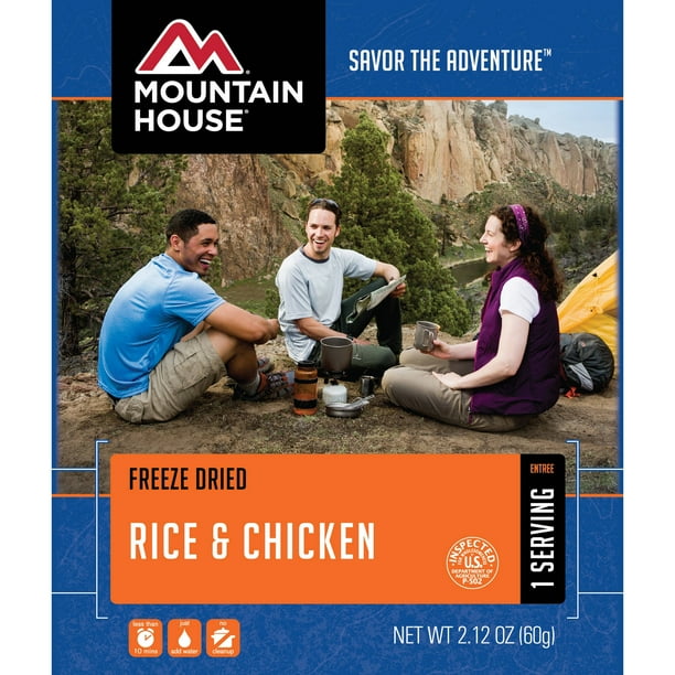 Mountain House Freeze Dried Rice Chicken Camping Food Walmart Com Walmart Com