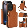 thumbnail image 1 of Leather Crossbody Wallet Case With Card Slots For Iphone 15 Series,iPhone 15 Pro Max, 1 of 6