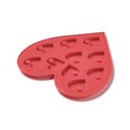 thumbnail image 4 of 10 pc DIY Heart Pendant Silicone Molds Resin Casting Molds for UV Resin Epoxy Resin Jewelry Making Red 110x105x5.5mm Hole: 3mm Inner Diameter: 20x20mm, 4 of 4