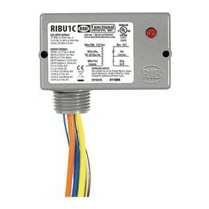 RIBU1C Relay, Enclosed, Pilot Control, 10 Amp, 10-30V , 120VAC Coil