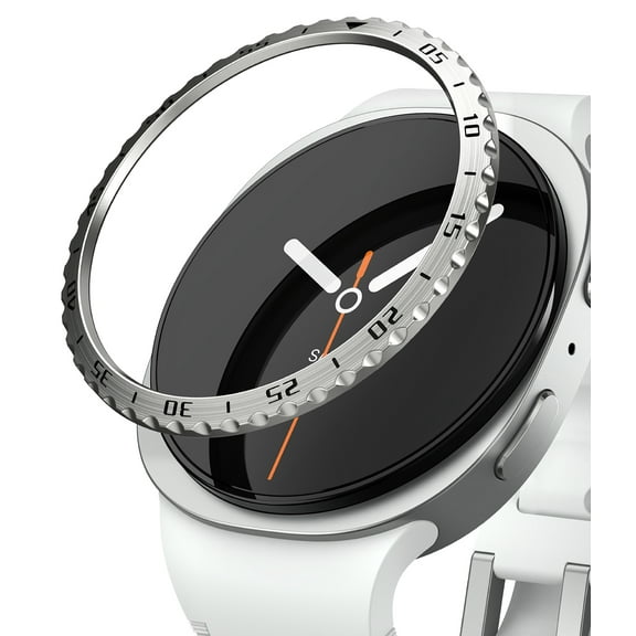 Ringke Bezel Styling [Stylish Stainless Steel Frame] for Galaxy Watch 8 40mm, Sleek Lightweight Anti-Scratch Cover - 40-01 (ST) Silver