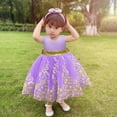 thumbnail image 5 of Vestido CMMCHAAH para niñas pequeñas, color morado, de 2 a 3 años, 5 of 5