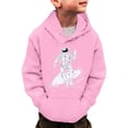 thumbnail image 2 of JIAYUE Boys Girls Sweatshirts Long Sleeve Hooded Astronaut Printing Fashion Casual Pocket Decoration Hoodie For Teens Fleece Trendy Children Tops, 2 of 2