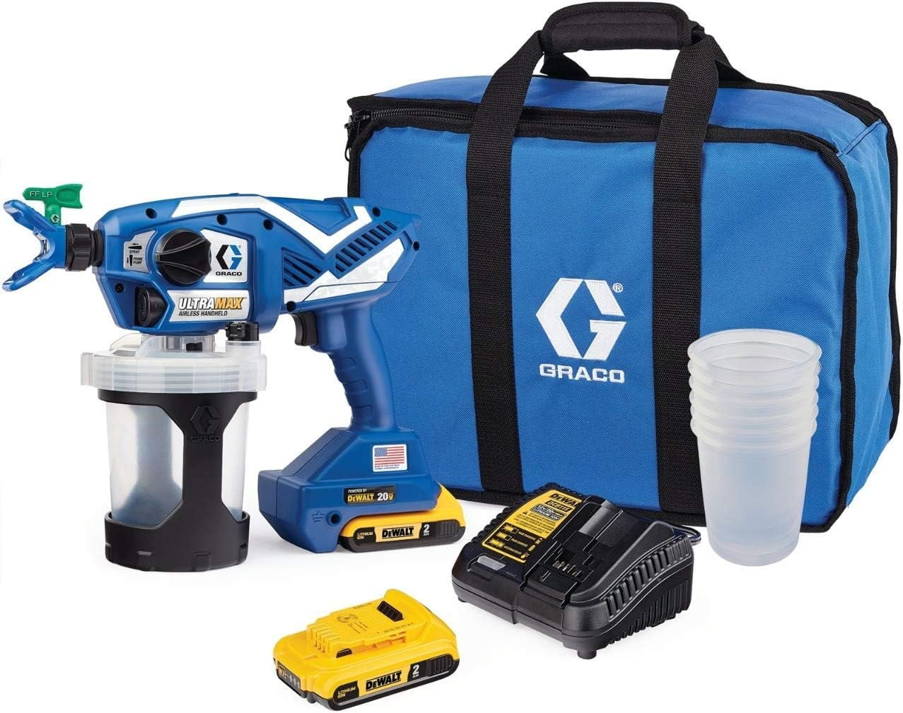 Graco 17M367 Ultra Max Cordless Airless Handheld Paint Sprayer and Graco 243104 Pump Armor, 1-Quart