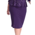 thumbnail image 4 of DYMADE Women Plus Size Elegant Printed Slim Bodycon Dress, 4 of 4