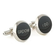 Groom Wedding Novelty Cufflinks - One Pair Printed Set