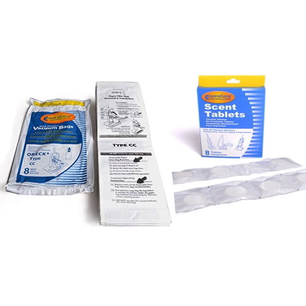 Oreck Vacuum Cleaner 8pk Bags To Fit Style CC and all XL Upright Models