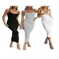 thumbnail image 4 of Women Cutout Backless Maxi Dress Sleeveless Split Cocktail Dresses Bodycon Spaghetti Strap Long Dresses, 4 of 4