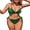 Green, variant on Tie Side Bikini Sets for Womens Adjustable Straps Two Piece Bath Suit