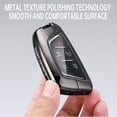 thumbnail image 5 of Key Fob Cover Compatible with Cadillac Lyriq Optiq Vistiq Escalade CT4 CT5 CT6 CTS ATS XT4 2024-2026 Carbon Texture and Metal Car Key Holder Keychain Case Holder Protector, 5 of 7
