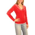 thumbnail image 2 of INC Blusa de terciopelo para mujer, rojo, mediano, 2 of 4
