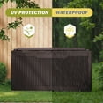 thumbnail image 4 of Homall 100-Gallon Outdoor Resin Deck Box for All-Weather Use Lockable Waterproof Storage Solution with Cushion Storage,Dark Brown, 4 of 7