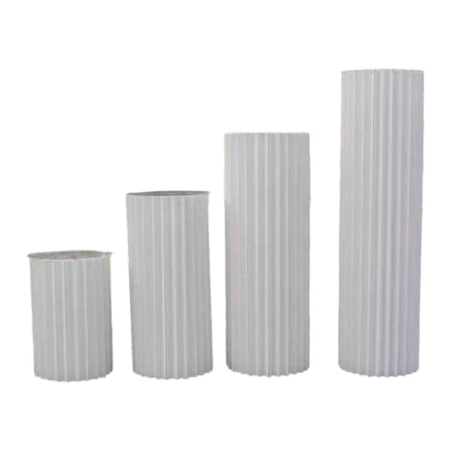 Soportes cilíndricos con pedestal, soportes plegables para pasteles, pilares de exhibición para mostrador. 4 piezas de 40 60 80 y 100 cm