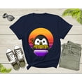 thumbnail image 5 of Cute Penguin Mascot Eat Japanese Ramen Noodle Retro Sunset T-Shirt Penguin Lover Gift T Shirt for Men Women Kids Boys Girls Graphic Tshirt, 5 of 8