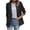 Black, variant on Women's Office Wear Blazer Solid Color Long Sleeve Lapel Open Front Professional Business Jacket