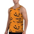 thumbnail image 2 of Fotbe Trick Or Treat Pattern Men's Quick Dry Workout Tank Top Gym Muscle Tee Fitness Bodybuilding Sleeveless T Shirt Breathable Workout Shirt-Large, 2 of 9