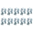 thumbnail image 1 of Unique Bargains 10Pack Mini Fuel Line Pipe Hose Clamp Clip, Adjustable 14-16mm, Zinc Plated, 1 of 5