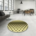 thumbnail image 4 of Ahgly Company Machine Washable Indoor Round Transitional Chocolate Brown Area Rugs, 3' Round, 4 of 7