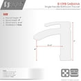 thumbnail image 4 of Stylish Sabana Ht 7" Single Handle Brushed Nickel Bathroom Faucet B-109B, 4 of 12