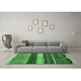 thumbnail image 3 of Ahgly Company Indoor Rectangle Abstract Emerald Green Modern Area Rugs, 6' x 9', 3 of 4