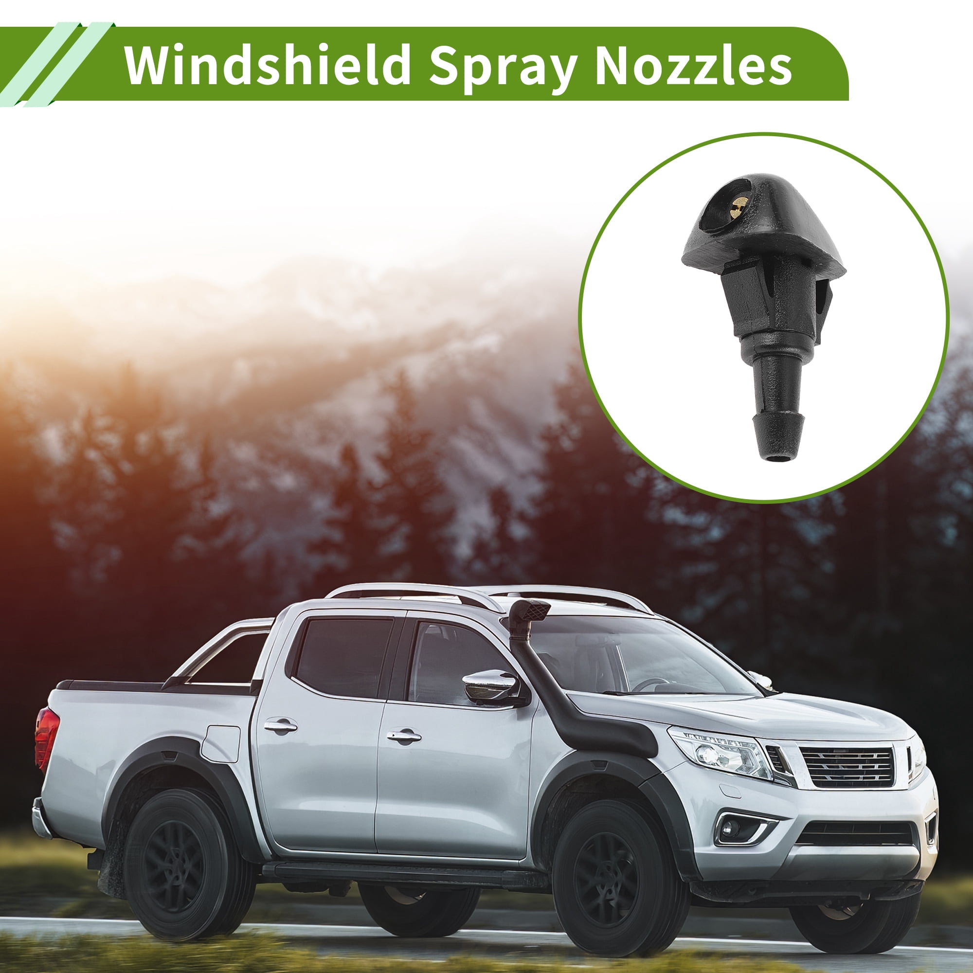 Unique Bargains Windshield Washer Nozzle for Honda CR-V 2002-2004 Black